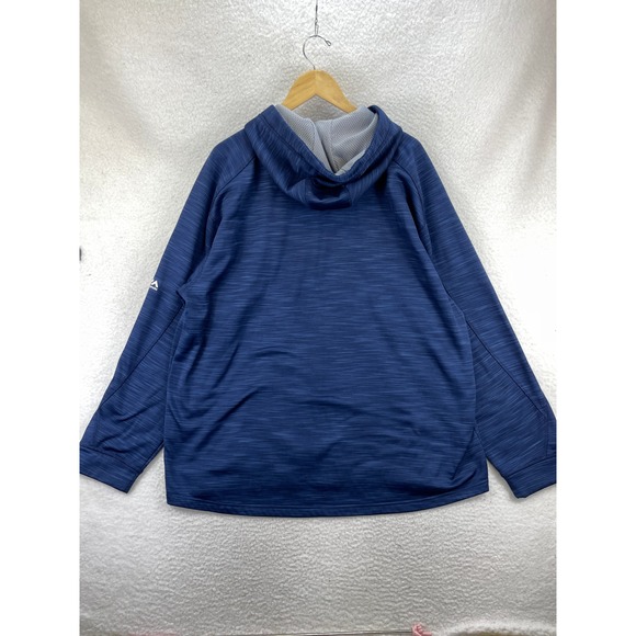 New England Patriots Hoodie Men's XL Gray NFL Majestic Pullover Sweatshirt - Picture 6 of 7